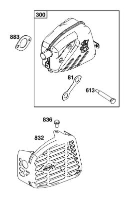B&S - serijska številka  od 10  100602-0036-H5 I - SKLOP IZPUÅ NIH PLINOV della Marca Stihl